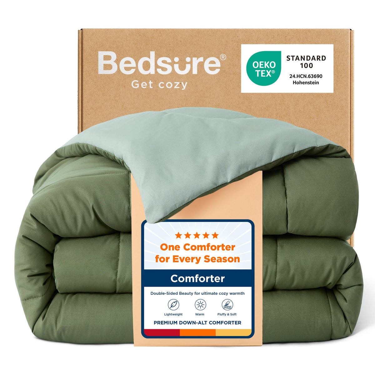 Bedsure King Comforter Duvet Insert - Bed Comforter Quilted, White
