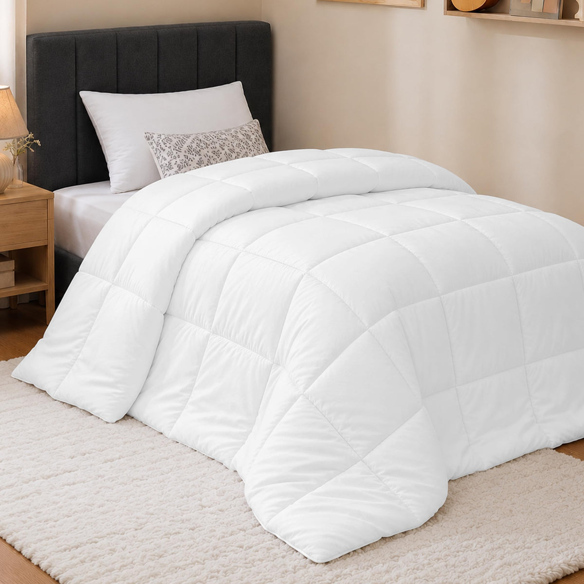 Utopia Bedding Queen Comforter, Duvet Insert, Black, 88 x 88 Inches