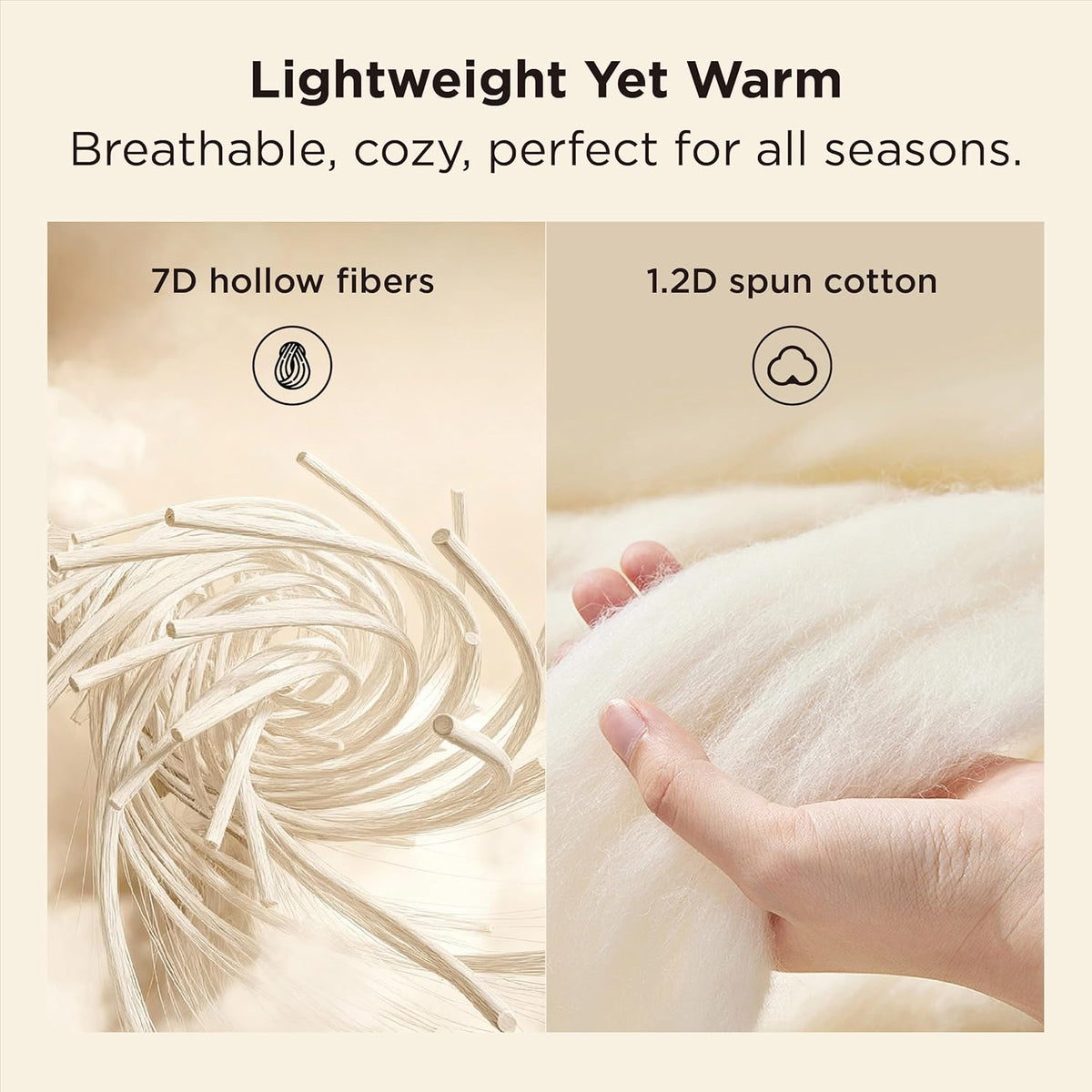 Bedsure King Comforter Duvet Insert - Bed Comforter Quilted, White