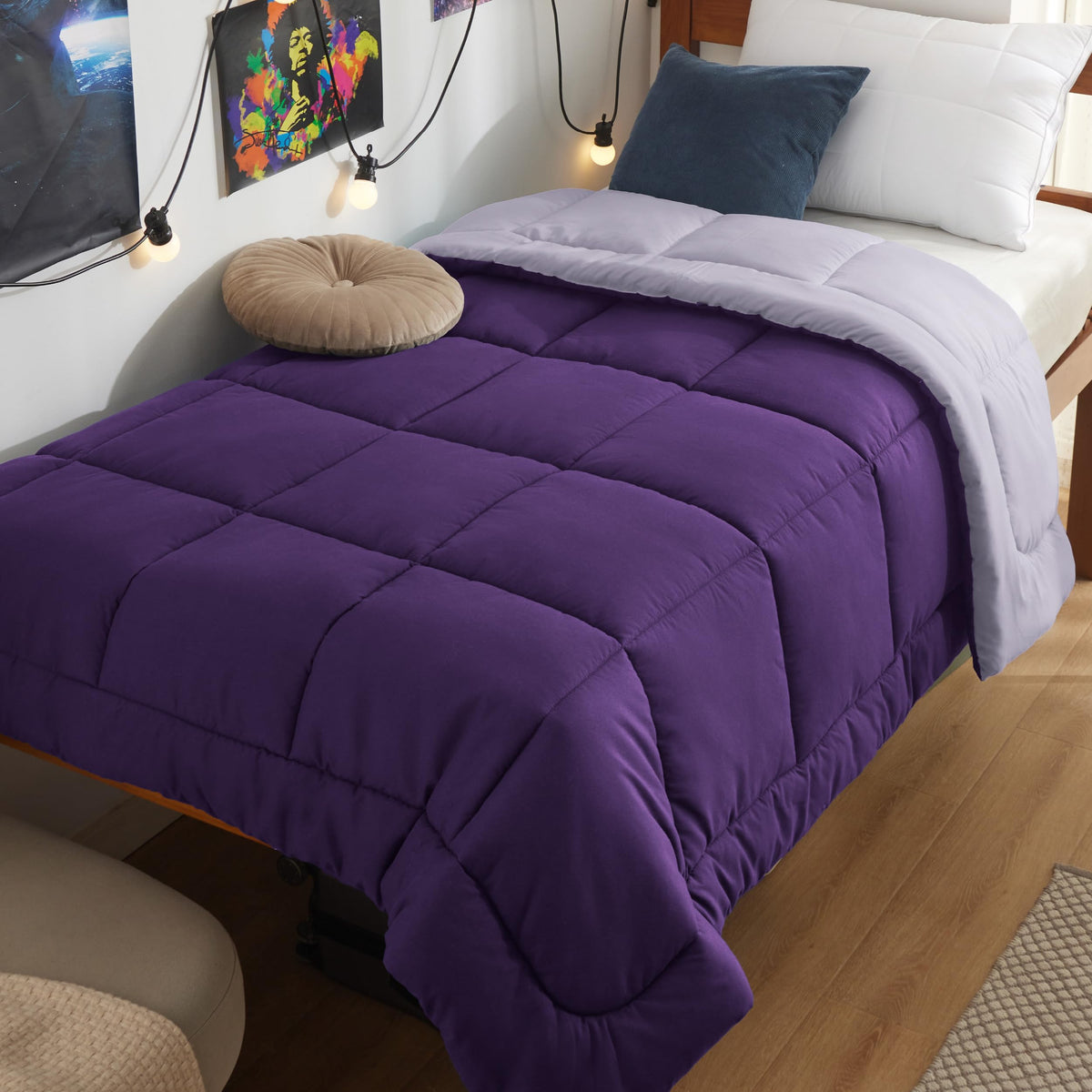Bedsure King Comforter Duvet Insert - Bed Comforter Quilted, White