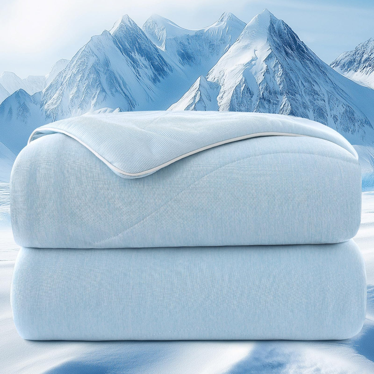 PHF Cooling Comforter, Rayon from Bamboo Soft Breathable Quilted Blanket