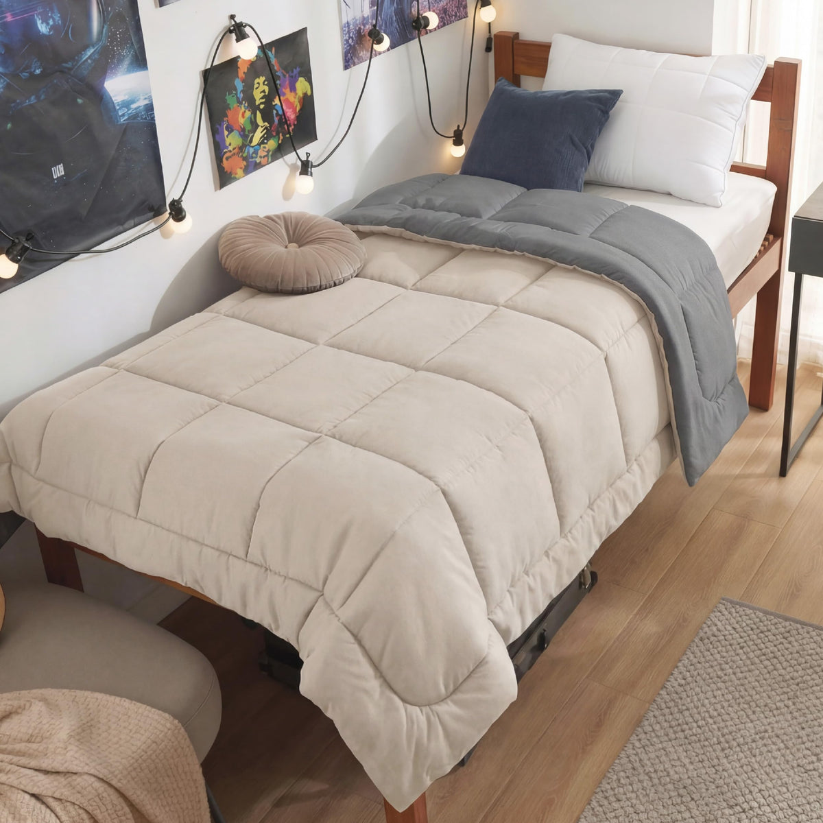 Bedsure King Comforter Duvet Insert - Bed Comforter Quilted, White