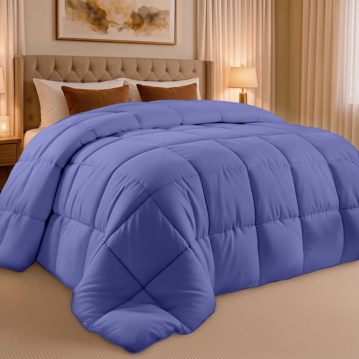Utopia Bedding Queen Comforter, Duvet Insert, Black, 88 x 88 Inches