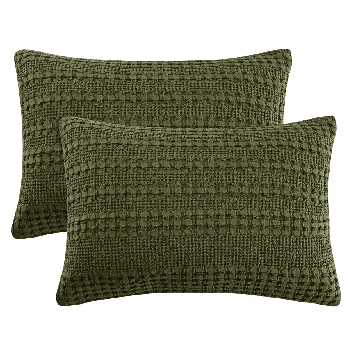 PHF Cotton Waffle Body Pillowcase 20" x 54", Oatmeal, No Insert