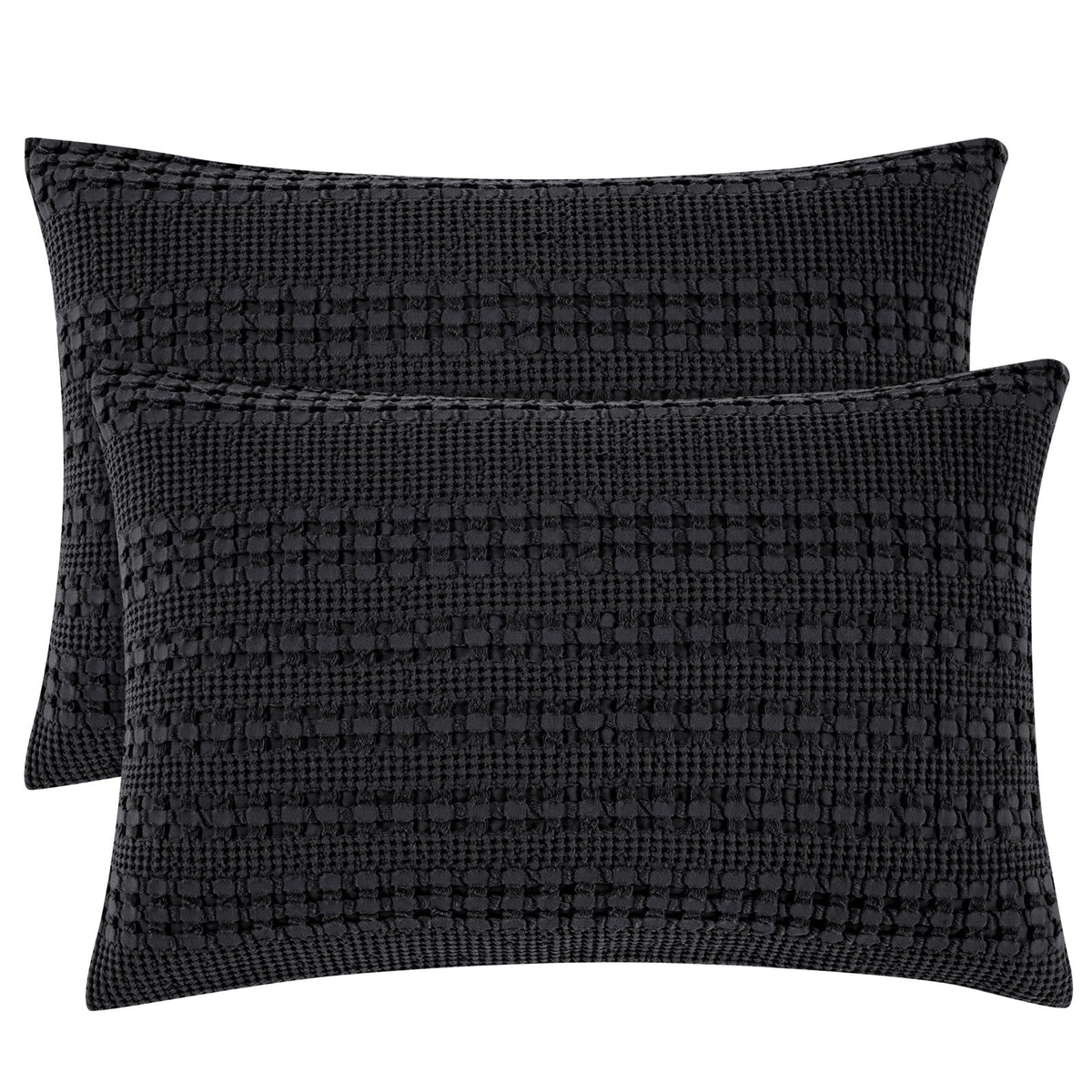 PHF Cotton Waffle Body Pillowcase 20" x 54", Oatmeal, No Insert