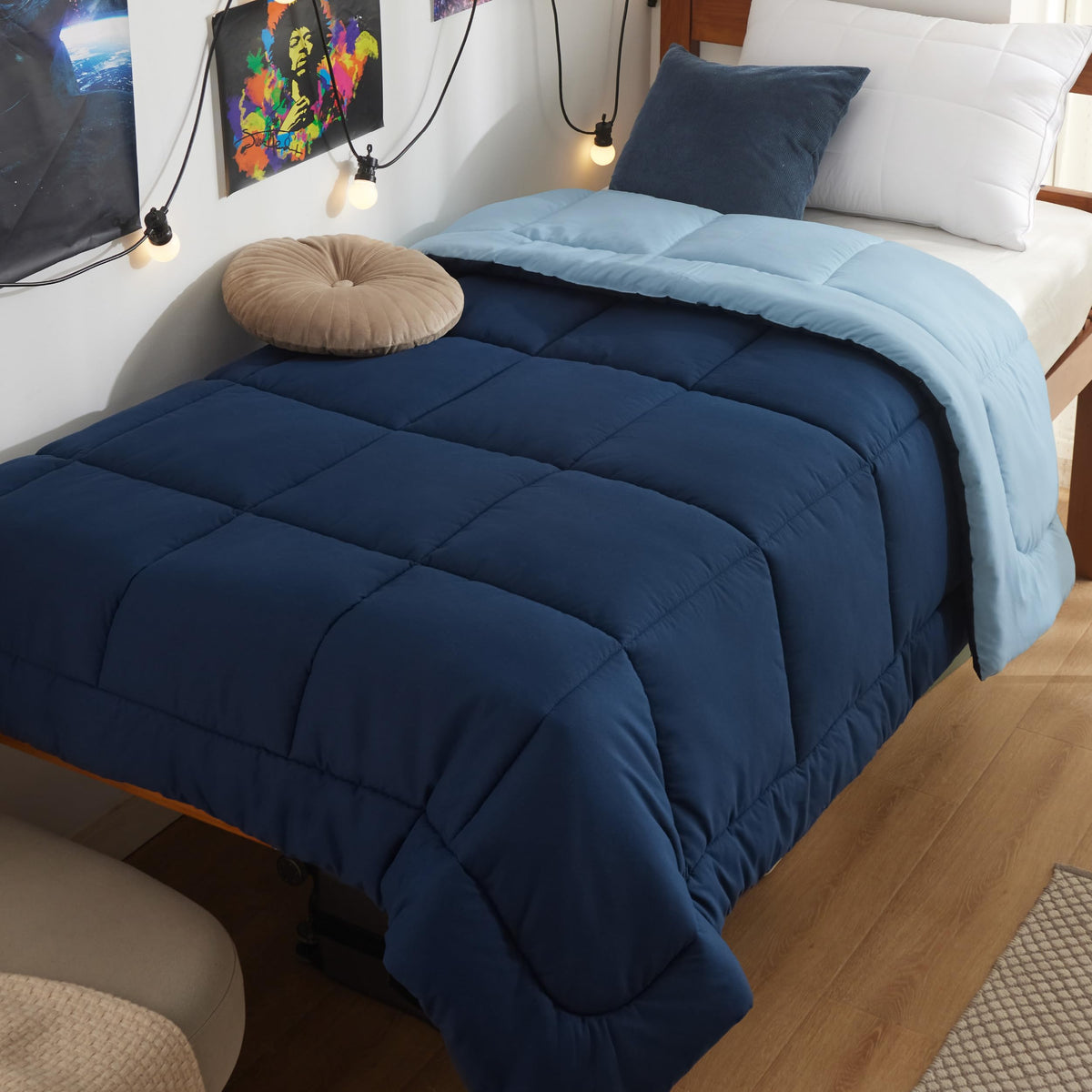 Bedsure King Comforter Duvet Insert - Bed Comforter Quilted, White