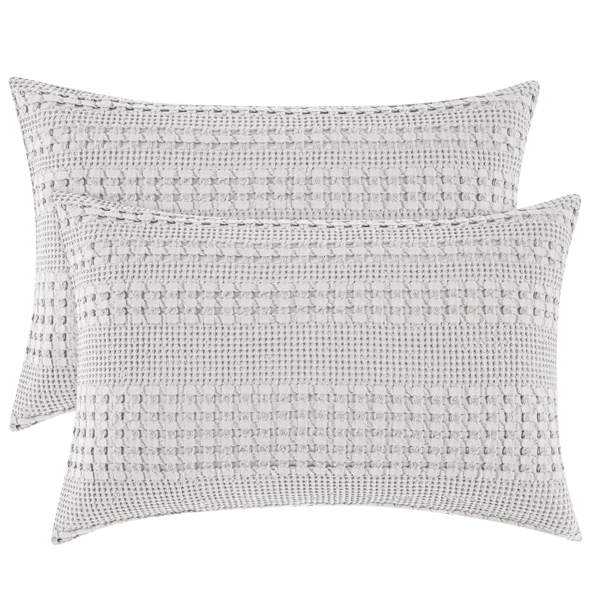 PHF Cotton Waffle Body Pillowcase 20" x 54", Oatmeal, No Insert