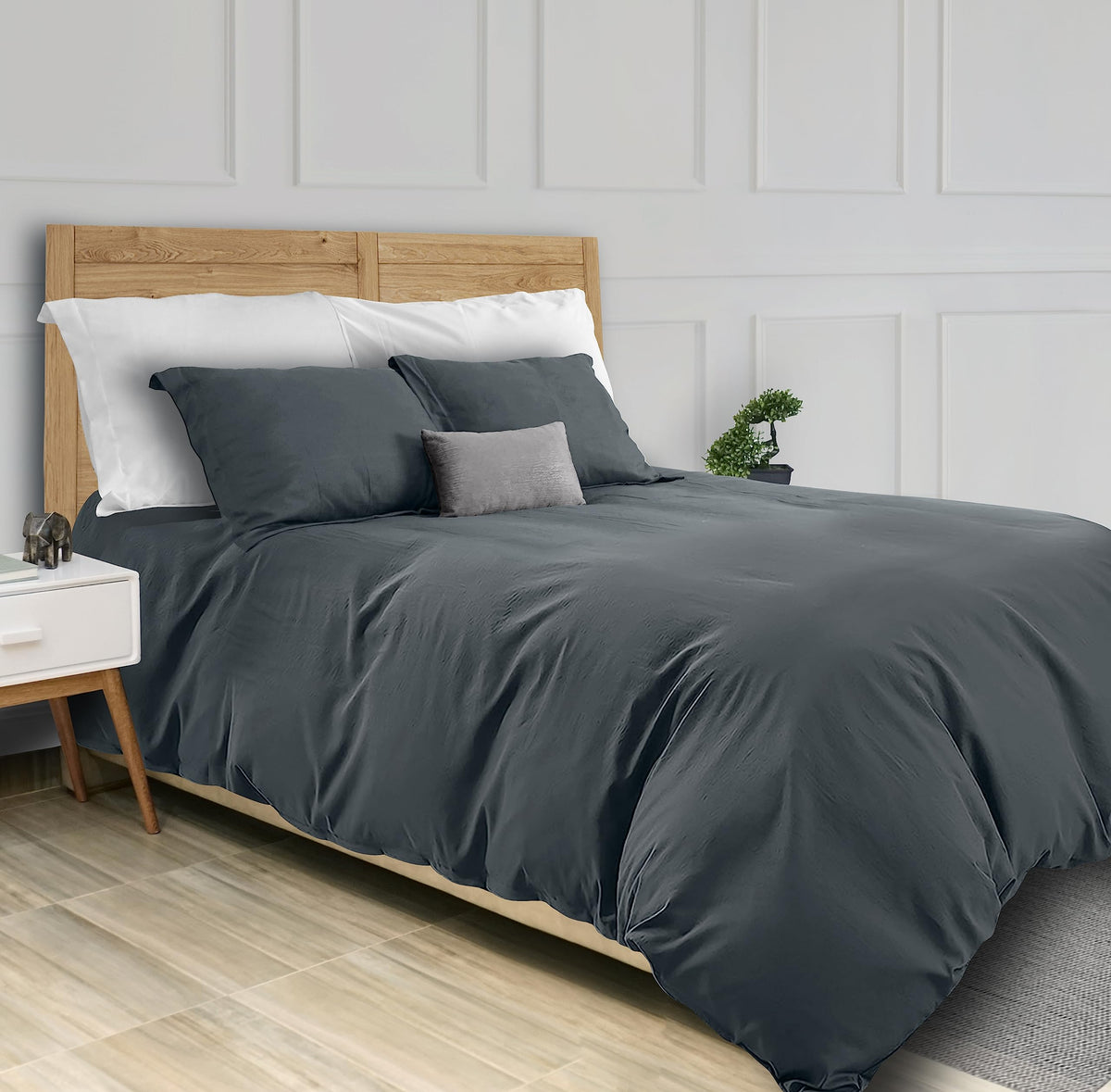 White Classic White Queen Duvet Cover Set, Microfiber Duvet Cover with Zipper, Duvet Cover Set of 1 Down Comforter Cover with 2 Pillow Shams, Luxury Comforter Cover Queen Size | Comforter Not Included