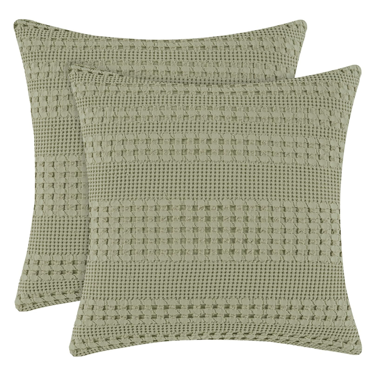 PHF Cotton Waffle Body Pillowcase 20" x 54", Oatmeal, No Insert