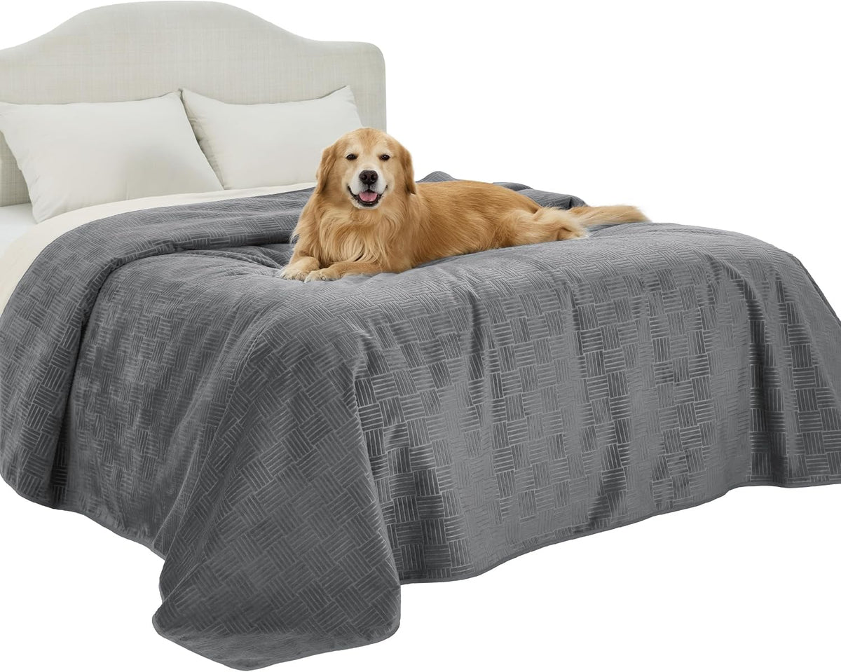 Bedsure Waterproof Bed Cover for Bed and Dogs Quick Drying, 82x102IN
