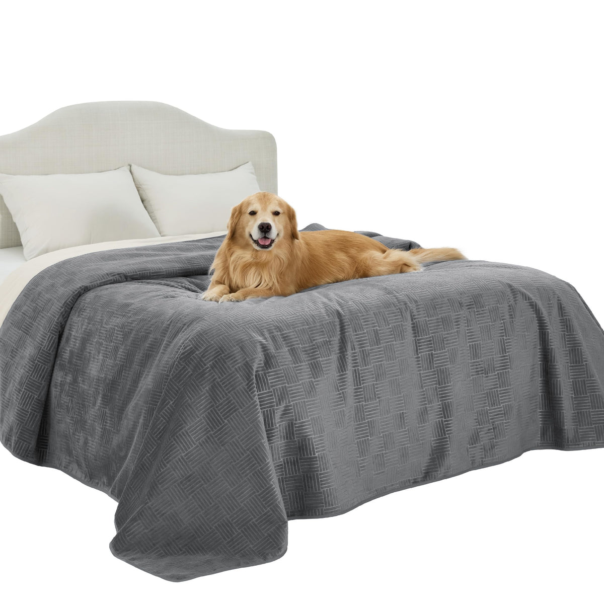 Bedsure Waterproof Bed Cover for Bed and Dogs Quick Drying, 82x102IN