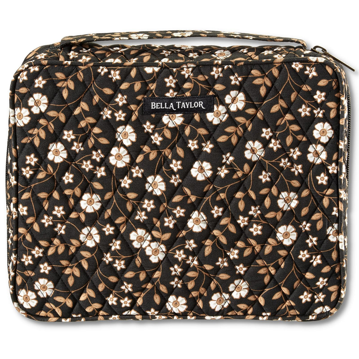 Bella Taylor Bible Cover, Quilted Bible Case, Khaki Patchwork