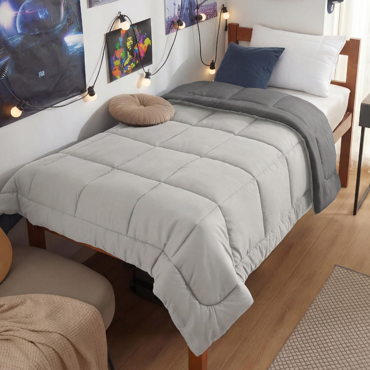 Bedsure King Comforter Duvet Insert - Bed Comforter Quilted, White