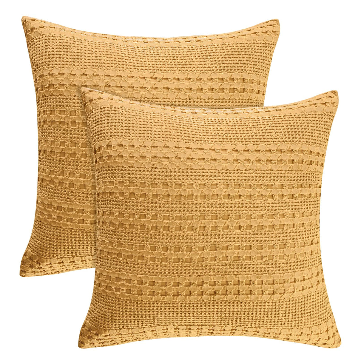 PHF Cotton Waffle Body Pillowcase 20" x 54", Oatmeal, No Insert