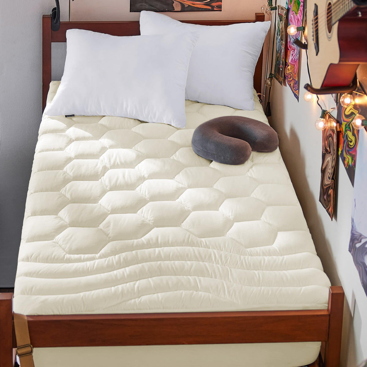 Bedsure King Mattress Pad, Mattress Topper with 8-21 Inches Deep Pocket