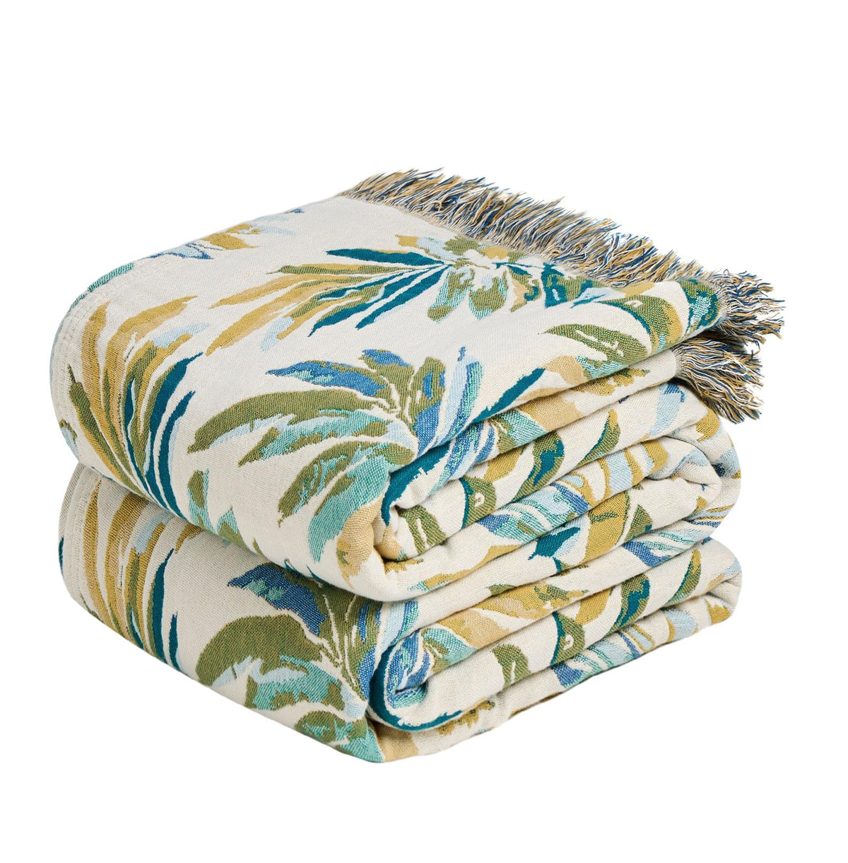 Boho Throw Blanket, 100% Cotton Lightweight Throws for Couch 50"x60"