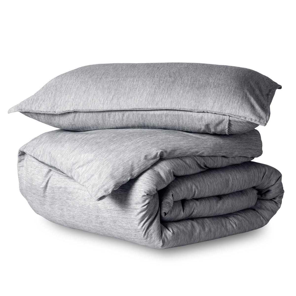 Bare Home Duvet Cover Set 1800 Ultra-Soft (Queen, Grey)