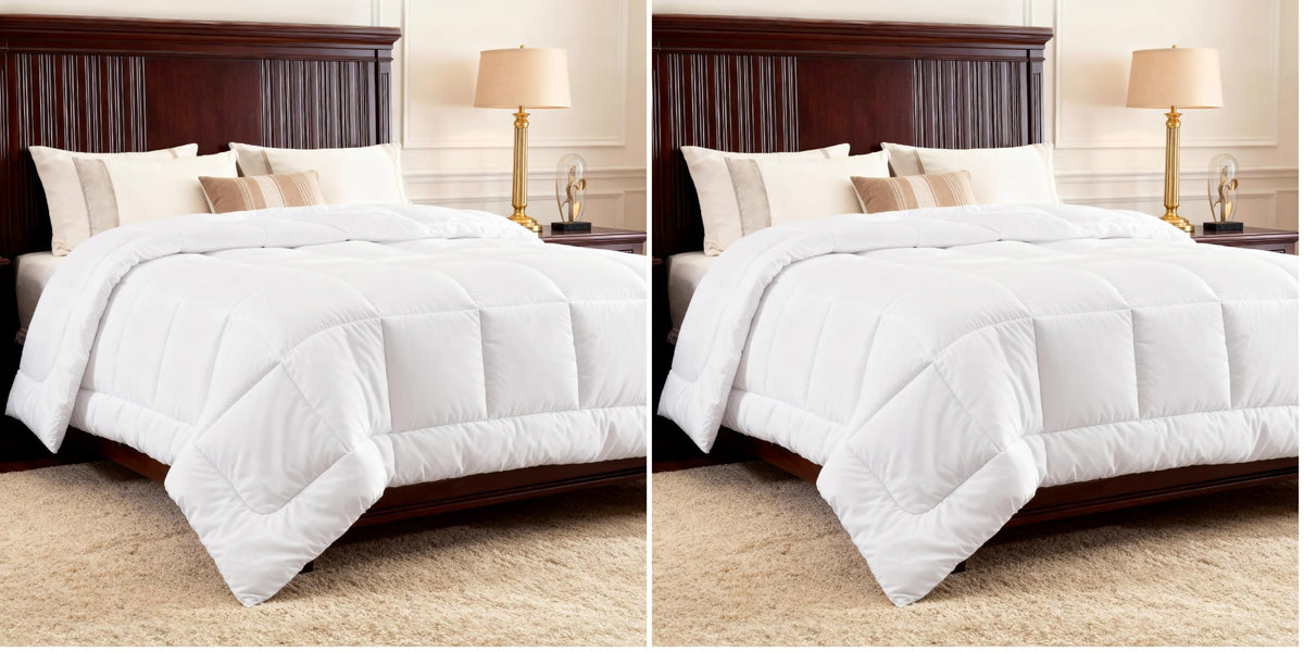 Bedsure King Comforter Duvet Insert - Bed Comforter Quilted, White