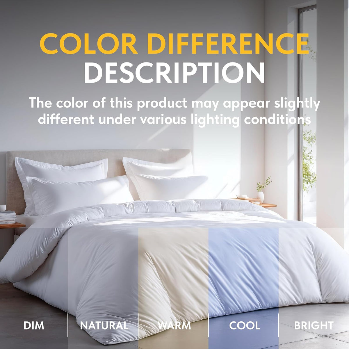 White Classic White Queen Duvet Cover Set, Microfiber Duvet Cover with Zipper, Duvet Cover Set of 1 Down Comforter Cover with 2 Pillow Shams, Luxury Comforter Cover Queen Size | Comforter Not Included