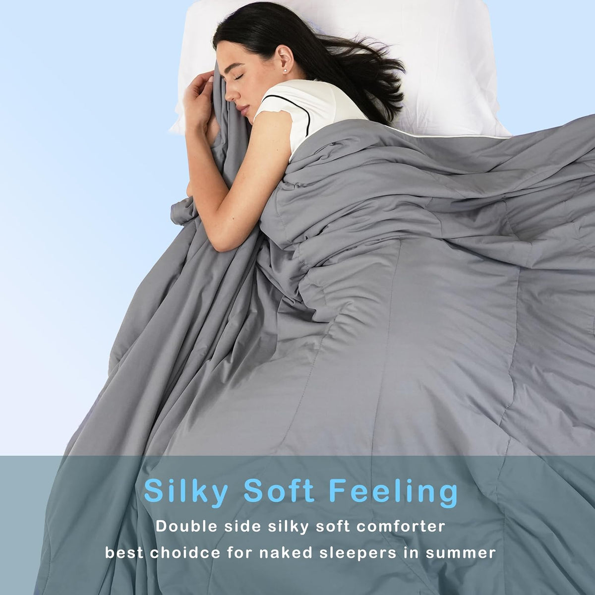 ACCURATEX Cooling Comforter Queen Size, Cool Blanket for Hot Sleepers,90x90