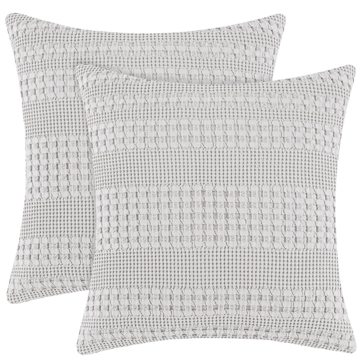 PHF Cotton Waffle Body Pillowcase 20" x 54", Oatmeal, No Insert