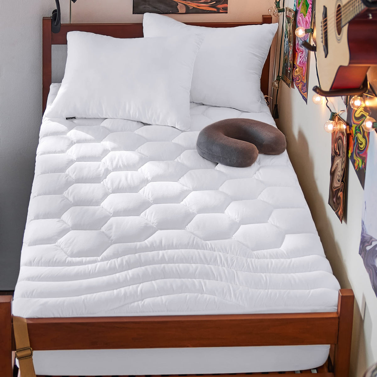 Bedsure King Mattress Pad, Mattress Topper with 8-21 Inches Deep Pocket