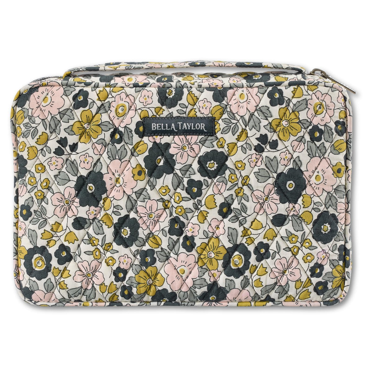 Bella Taylor Bible Cover, Quilted Bible Case, Khaki Patchwork