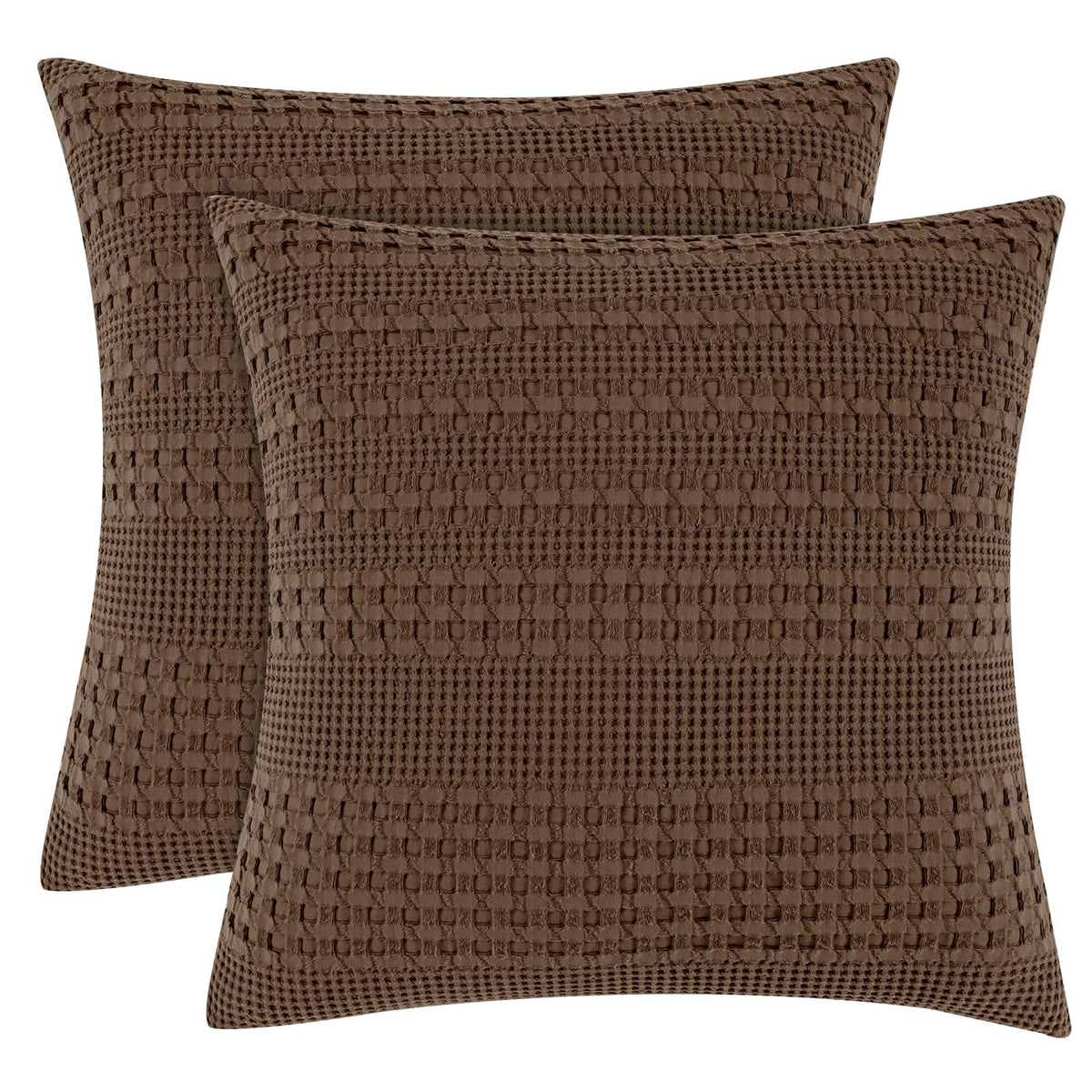 PHF Cotton Waffle Body Pillowcase 20" x 54", Oatmeal, No Insert