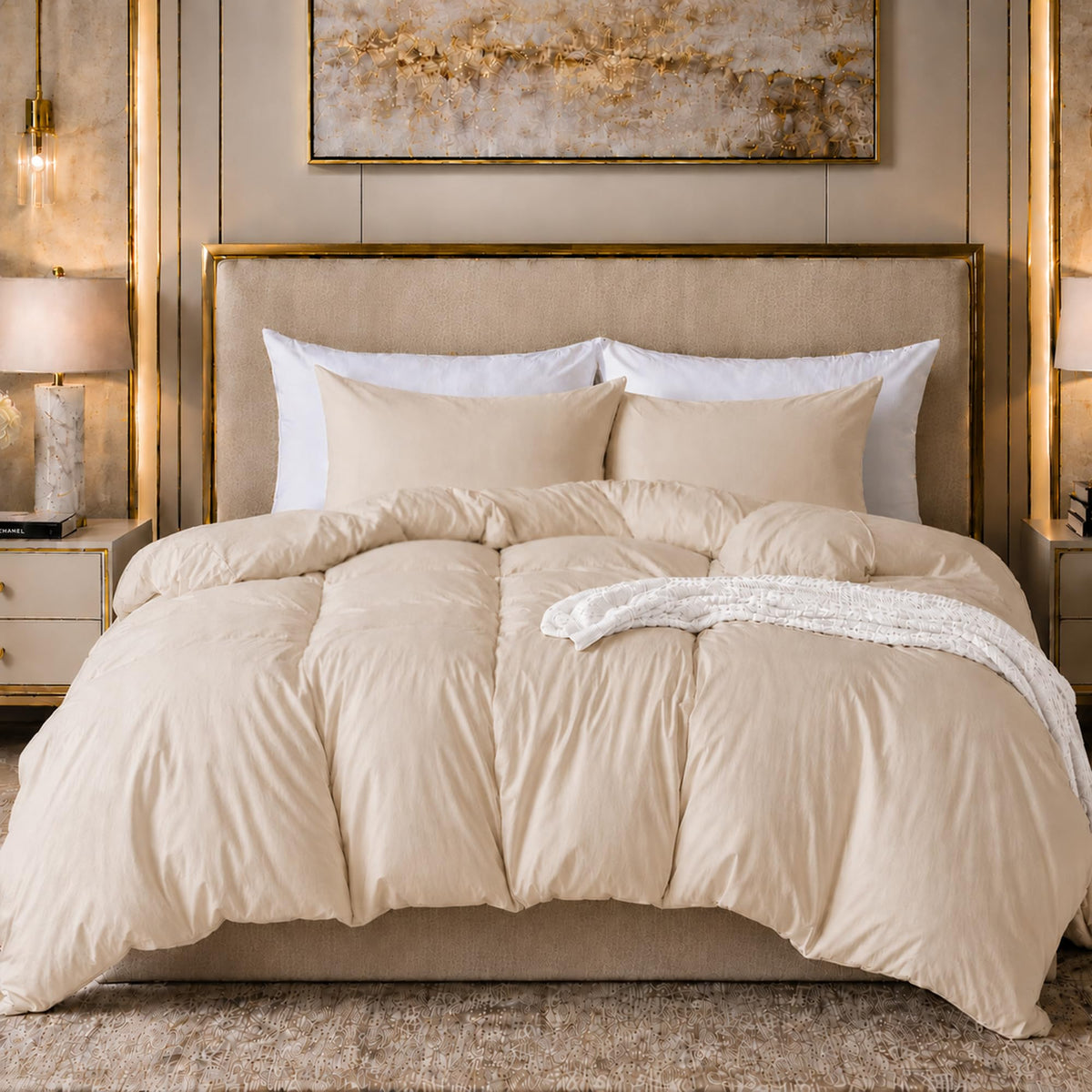 ROSE&RISY Duvet Cover Set Twin Size, Blue Striped Comforter Cover with Button Closure, Breathable and Cooling, Includes 1 Duvet Cover, 1 Pillowcase, No Comforter, (Blue Stripe, Twin)