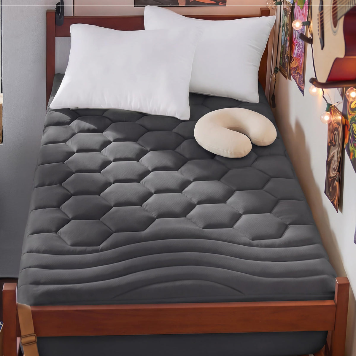 Bedsure King Mattress Pad, Mattress Topper with 8-21 Inches Deep Pocket