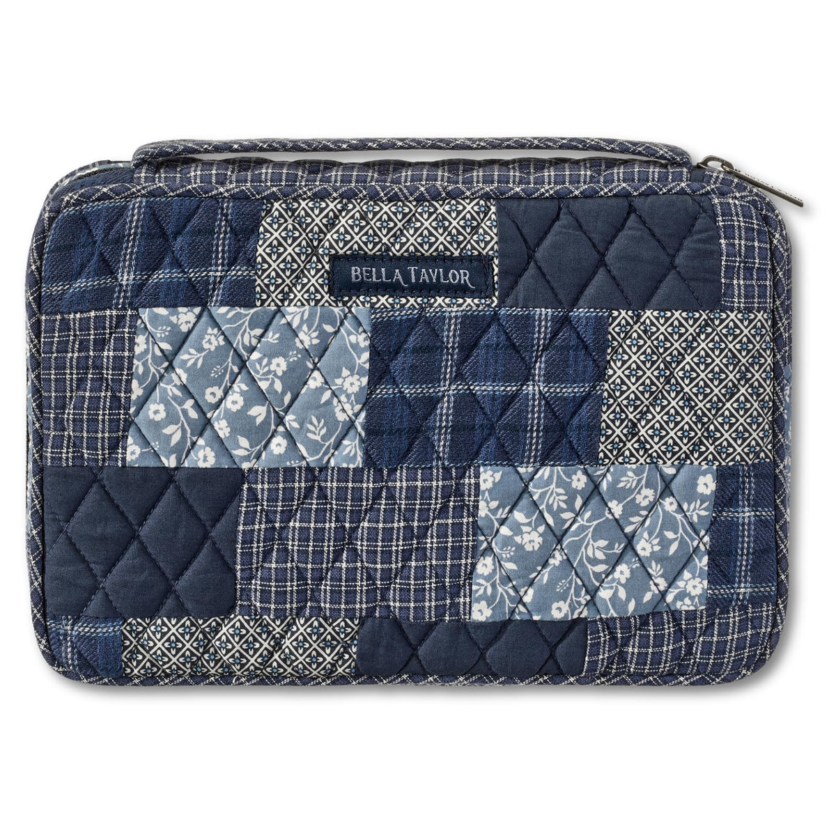 Bella Taylor Bible Cover, Quilted Bible Case, Khaki Patchwork