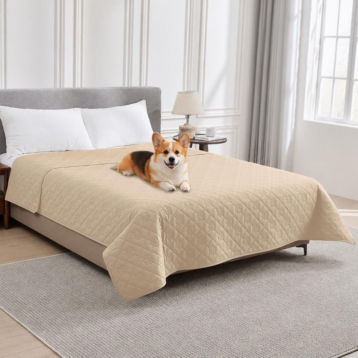 PAWFINITY Waterproof Dog Blanket for Couch, Sofa Covers for Pets Washable