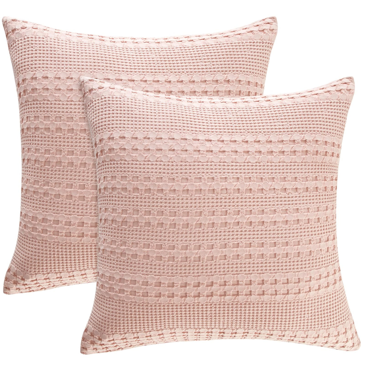 PHF Cotton Waffle Body Pillowcase 20" x 54", Oatmeal, No Insert