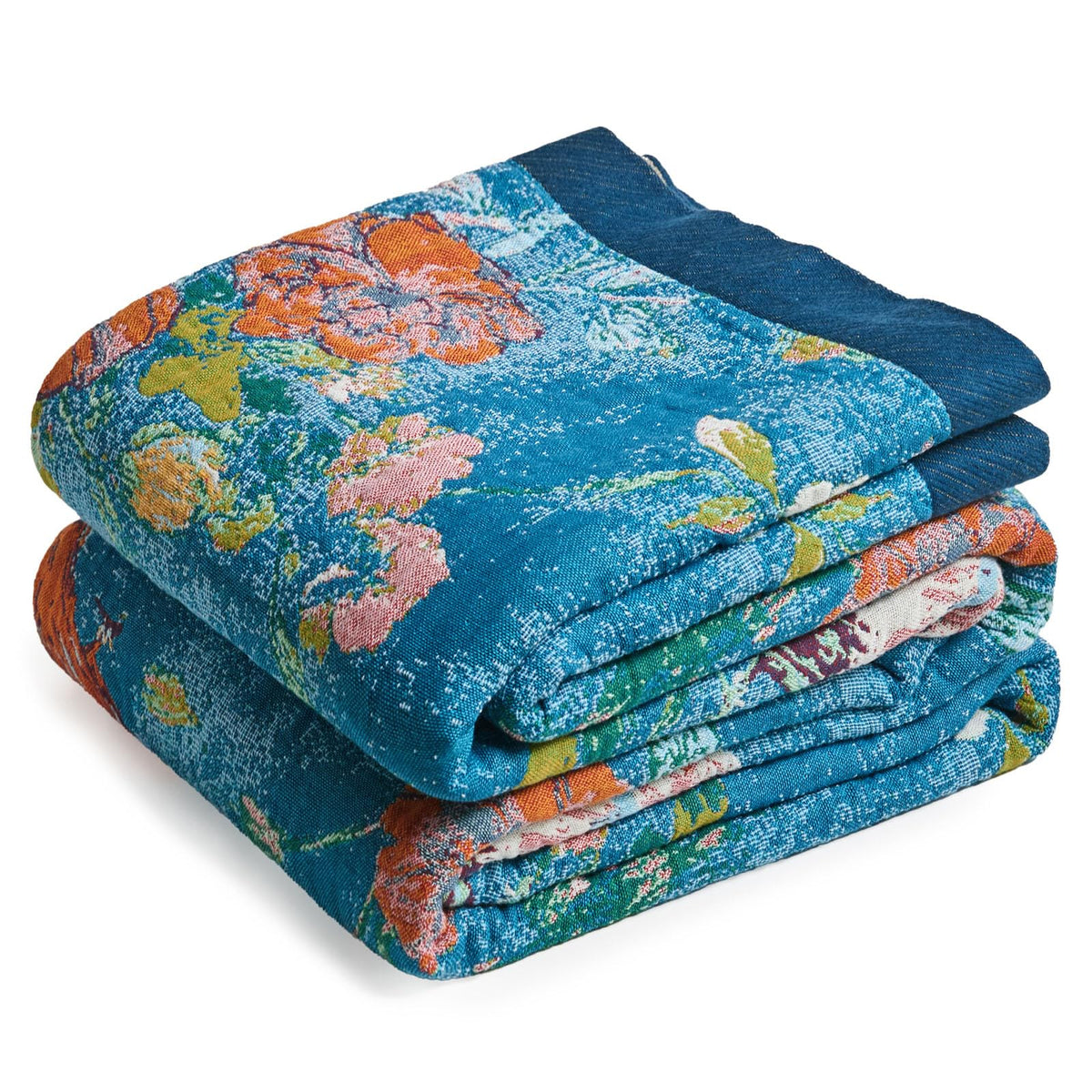 Boho Throw Blanket, 100% Cotton Lightweight Throws for Couch 50"x60"