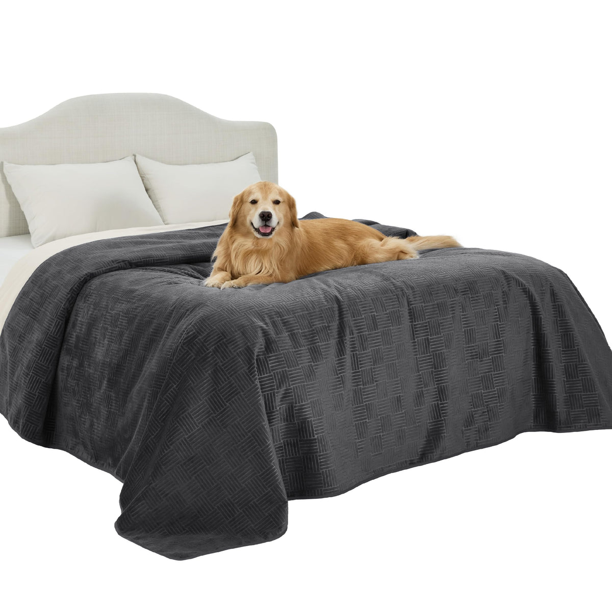 Bedsure Waterproof Bed Cover for Bed and Dogs Quick Drying, 82x102IN