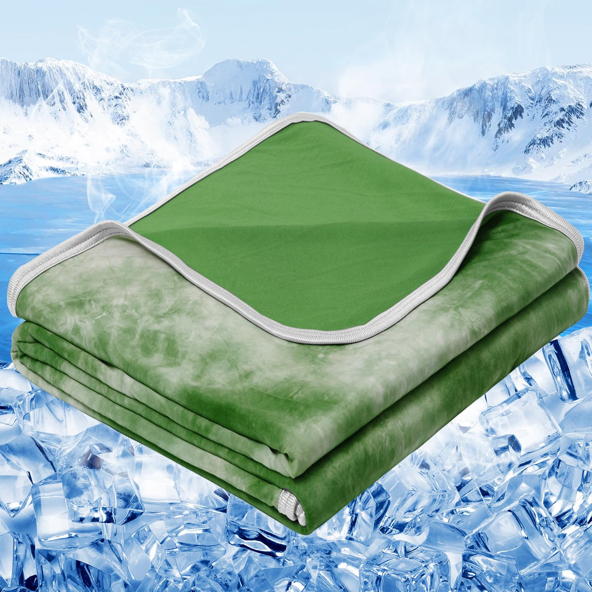 inhand Cooling Blanket King Size for Hot Sleepers (90"x108", Gray)