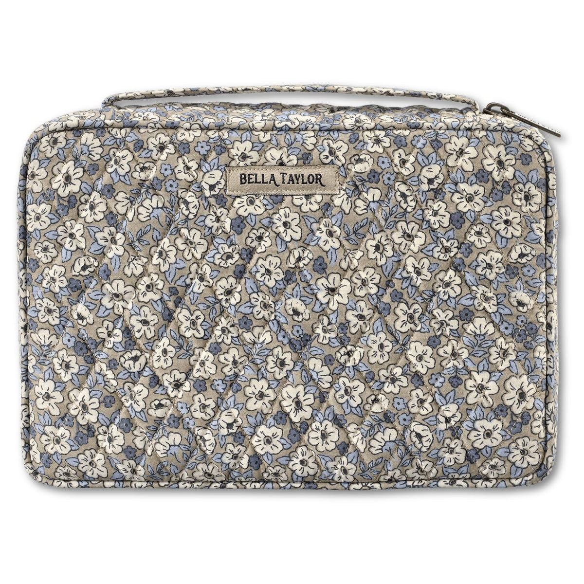 Bella Taylor Bible Cover, Quilted Bible Case, Khaki Patchwork