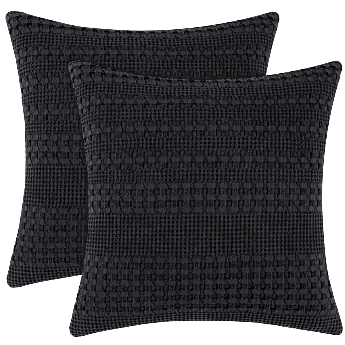 PHF Cotton Waffle Body Pillowcase 20" x 54", Oatmeal, No Insert