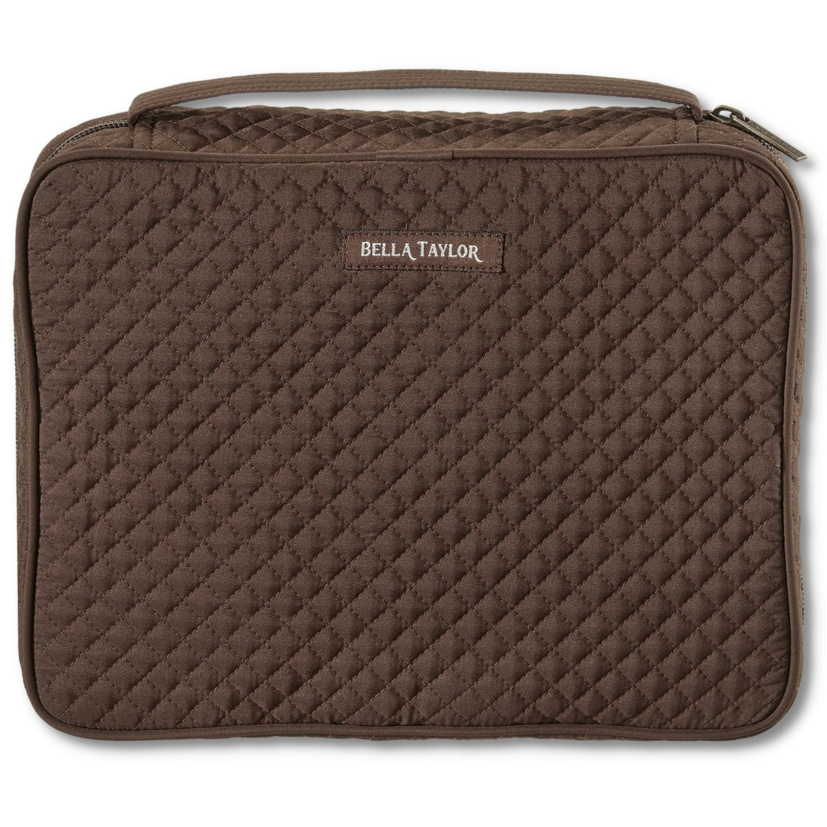 Bella Taylor Bible Cover, Quilted Bible Case, Khaki Patchwork
