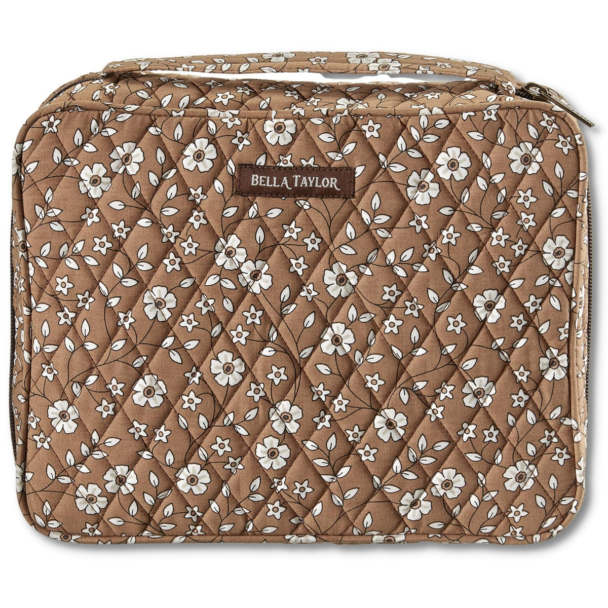 Bella Taylor Bible Cover, Quilted Bible Case, Khaki Patchwork