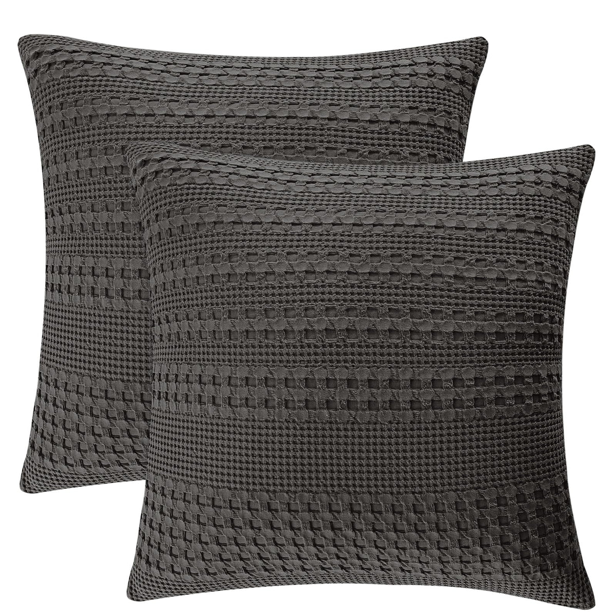 PHF Cotton Waffle Body Pillowcase 20" x 54", Oatmeal, No Insert
