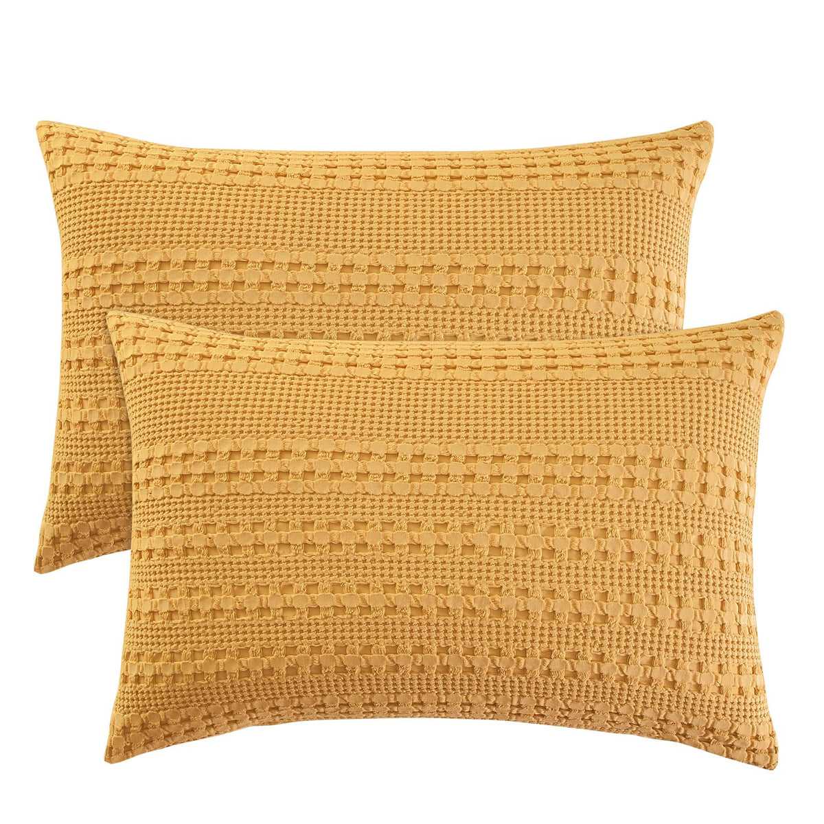 PHF Cotton Waffle Body Pillowcase 20" x 54", Oatmeal, No Insert