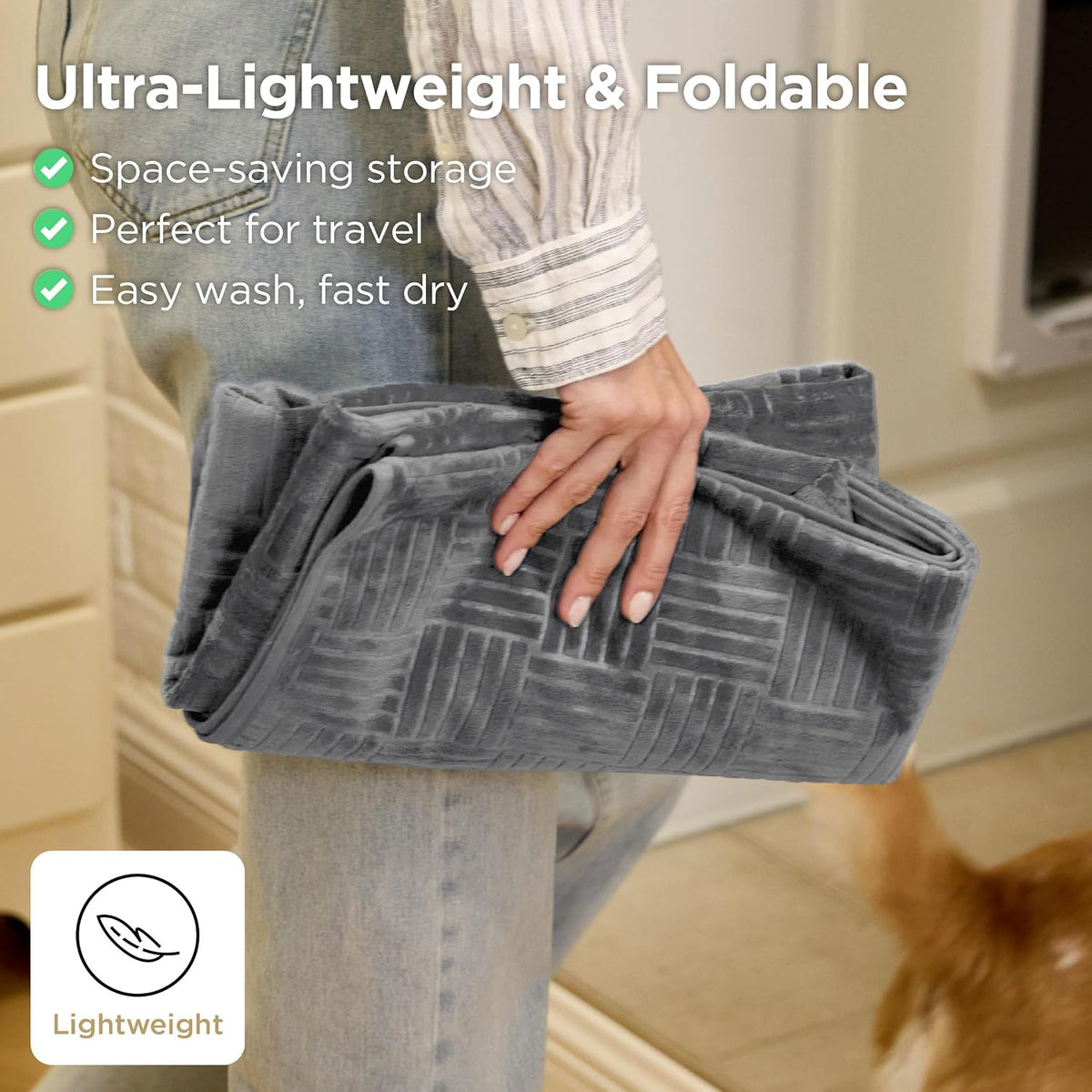 Bedsure Waterproof Bed Cover for Bed and Dogs Quick Drying, 82x102IN