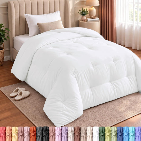 Utopia Bedding Twin XL Duvet Insert, White, Comforter, 68 x 92 Inches