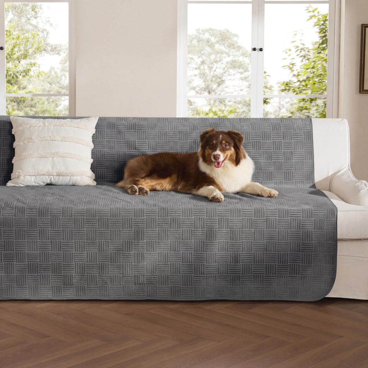 Bedsure Waterproof Bed Cover for Bed and Dogs Quick Drying, 82x102IN