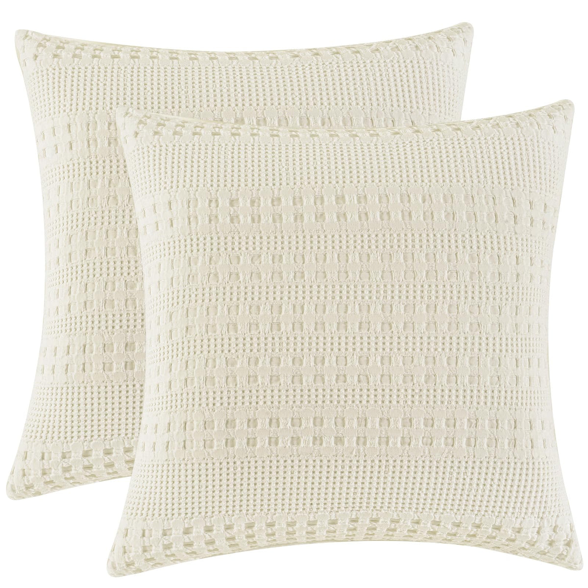 PHF Cotton Waffle Body Pillowcase 20" x 54", Oatmeal, No Insert