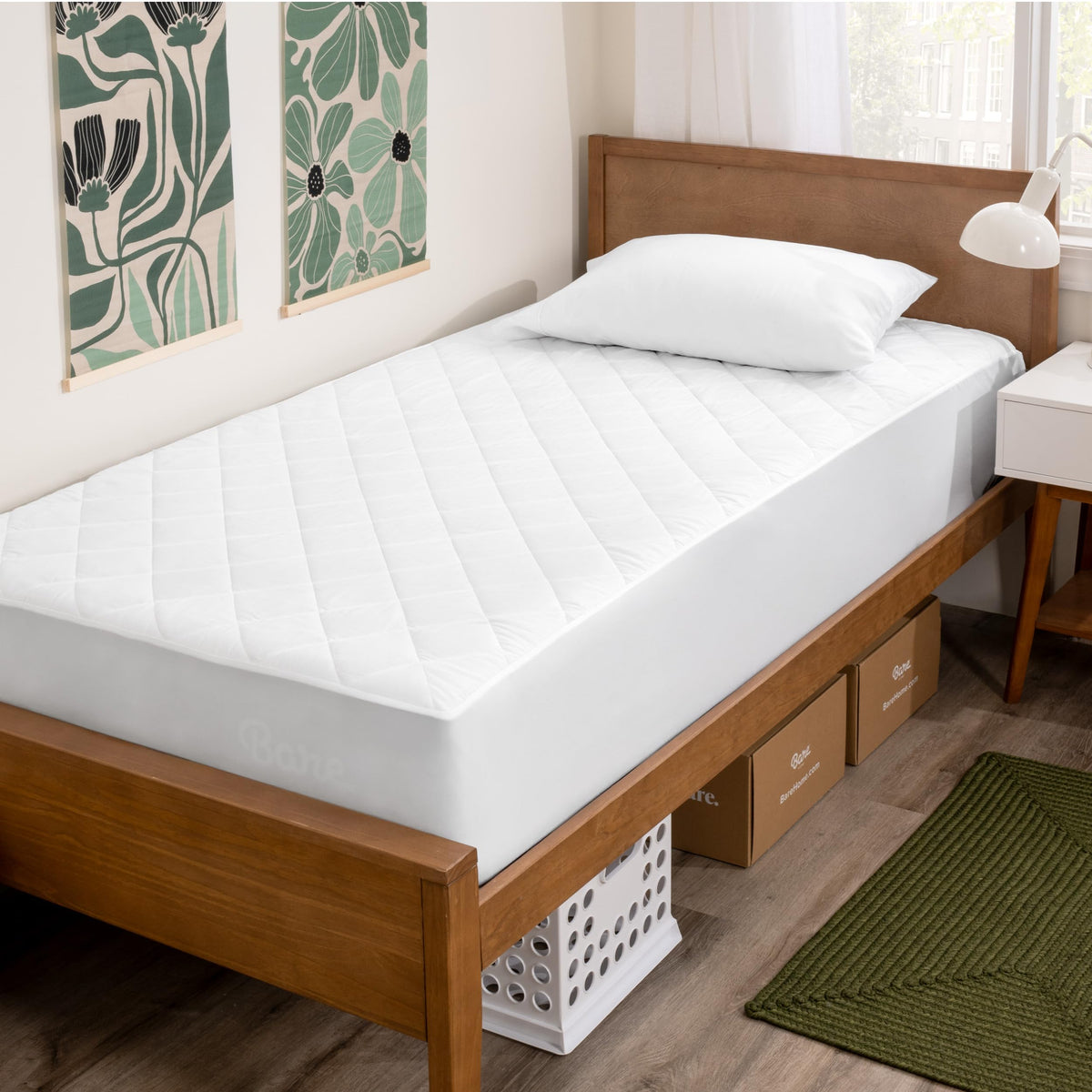 Bare Home Quilted Twin XL Mattress Pad