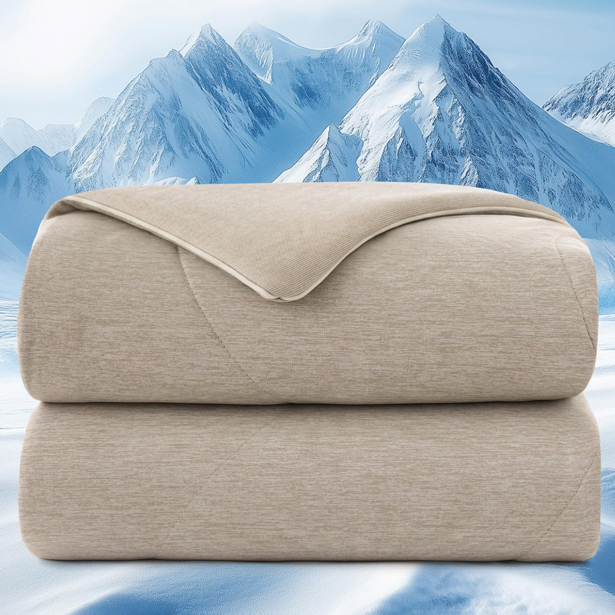 PHF Cooling Comforter, Rayon from Bamboo Soft Breathable Quilted Blanket