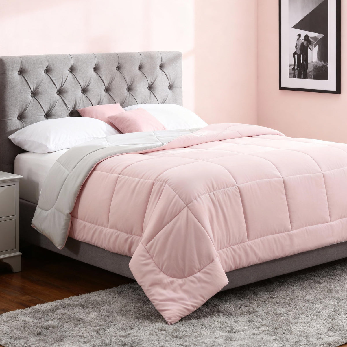 Bedsure King Comforter Duvet Insert - Bed Comforter Quilted, White