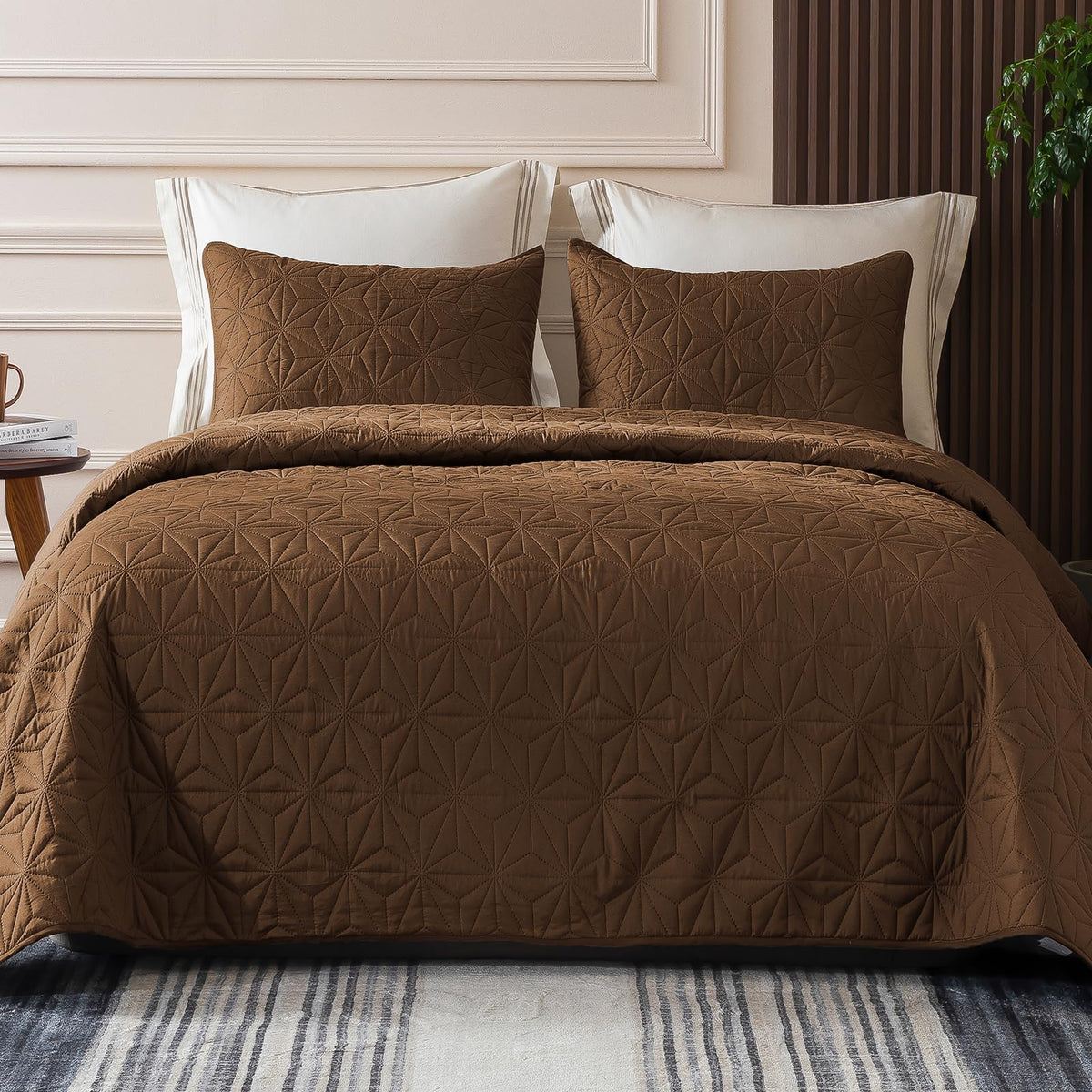 Whale Flotilla Soft King Quilt Bedding Set Lightweight Bedspread
